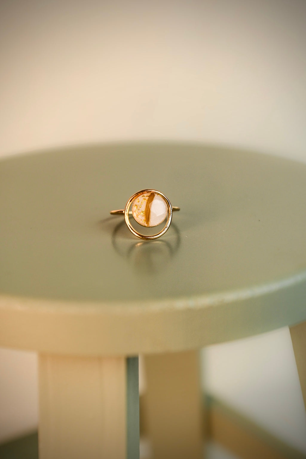 Golden Orbit Ring